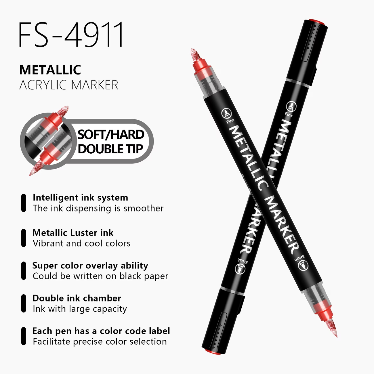 Flysea 12/24 Color Metallic Ac - đánh giá và giá Copic Marker Classic