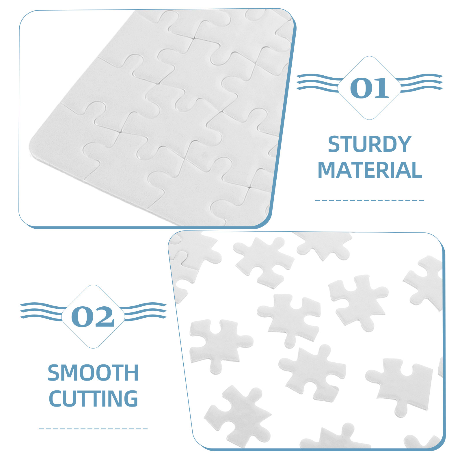 4Sheets White Puzzle Board Bla - đánh giá và giá Puzzle Blank White