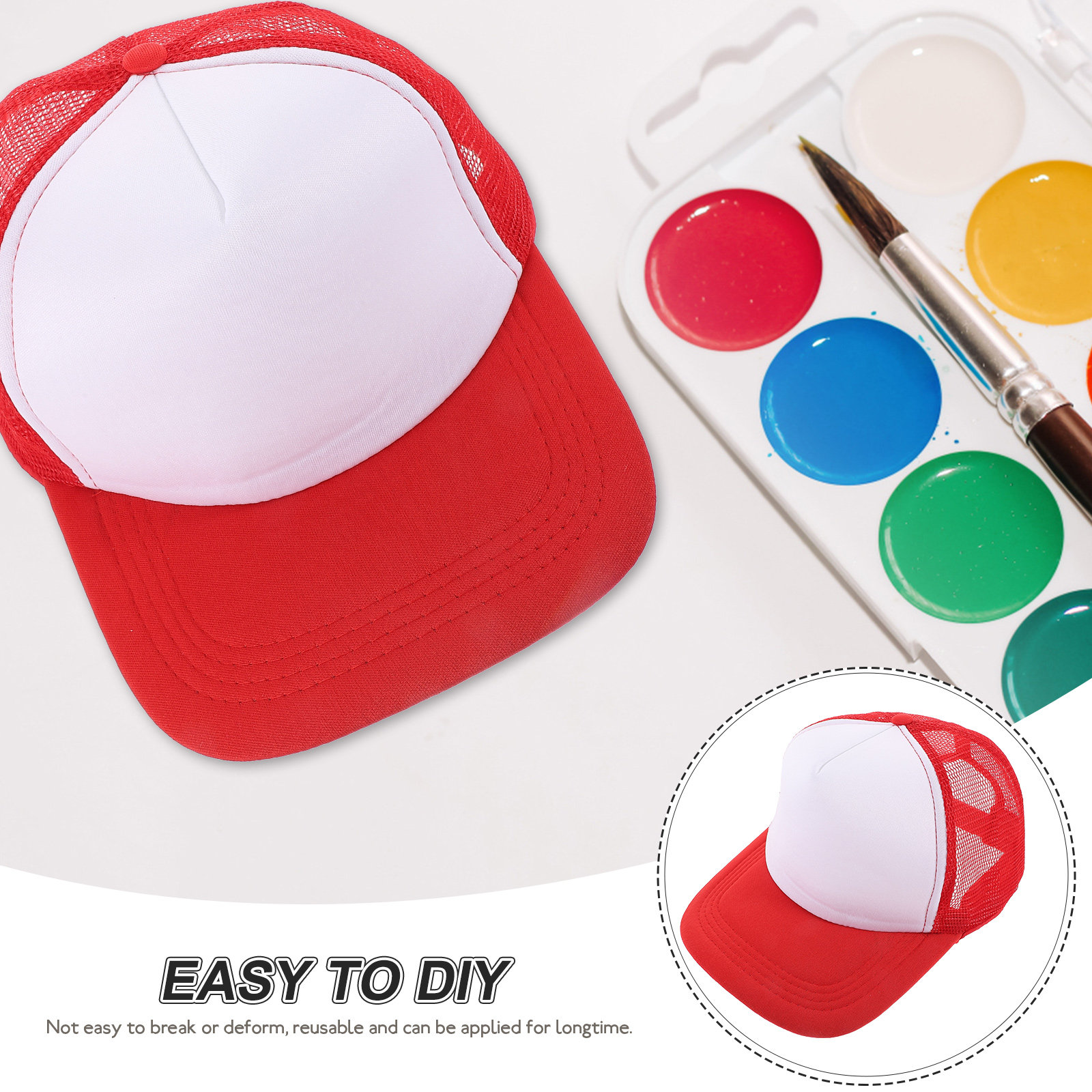 10Pcs Blank Baseball Hats Mesh - đánh giá và giá Hat Sublimation Blank